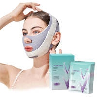 Chin Strap for Double Chin V Line Face Lifting Chin Mask Chin Strap with 2 Gel Mask Reusable Double Chin Lift Mask Breathable and Comfortable Used to Enhance the Jawline for Women Men