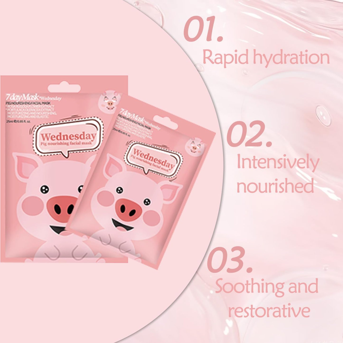 Generic Sheet Face Mask Set – 7-Pack Hydrating & Moisturizing Facial Masks, Fun Animal Print for Kids & Girls, Soothing Skincare Sheet Masks for Women, Spa Party Supplies, Self-Care Gift, Beauty Face Mask Set