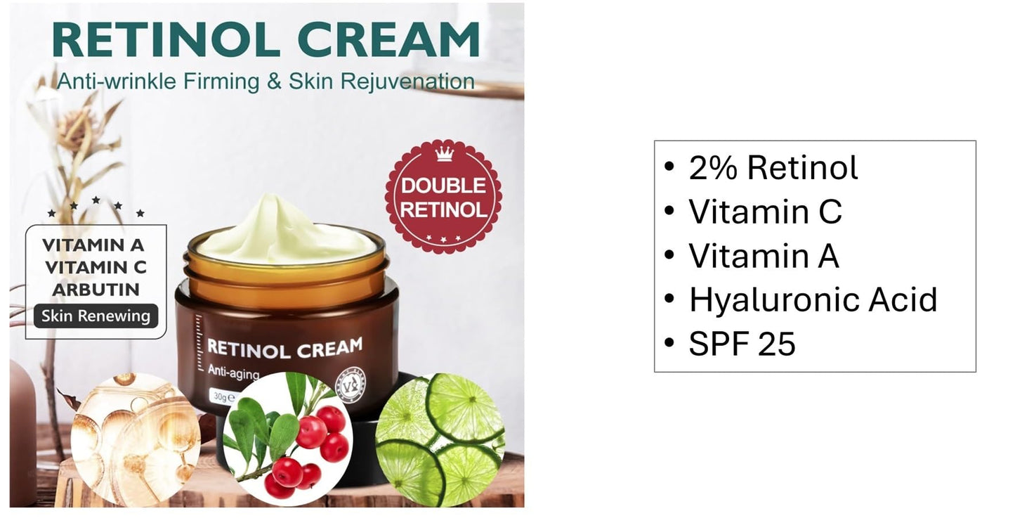 That's Ideal Marketplace Day & Night Anti Ageing Repair Cream Triple Action Retinol Vitamin C Hyaluronic Acid SPF 25