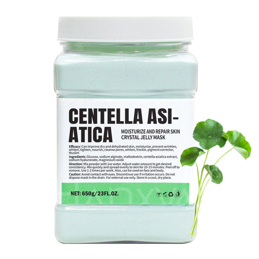 ChicNana Jelly Face Mask Peel Off Powder 650g Moisturizing and Hydrating Repair and Smooth Skin Care for Home Salon Spa (Centlla Asiatica)