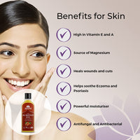 Ayumi Pure Almond Oil, Rich in Fatty Acids to Keep Skin Protected From Dryness & Wrinkles, Alleviates Dry Hair & Scalp Conditions - 3 x 150ml