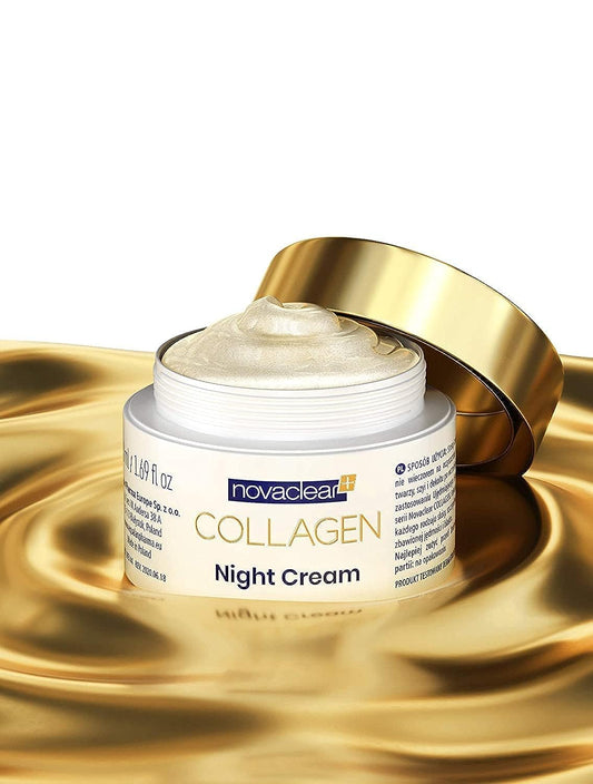 Collagen Night Cream - With Marine Collagen and Active Gold