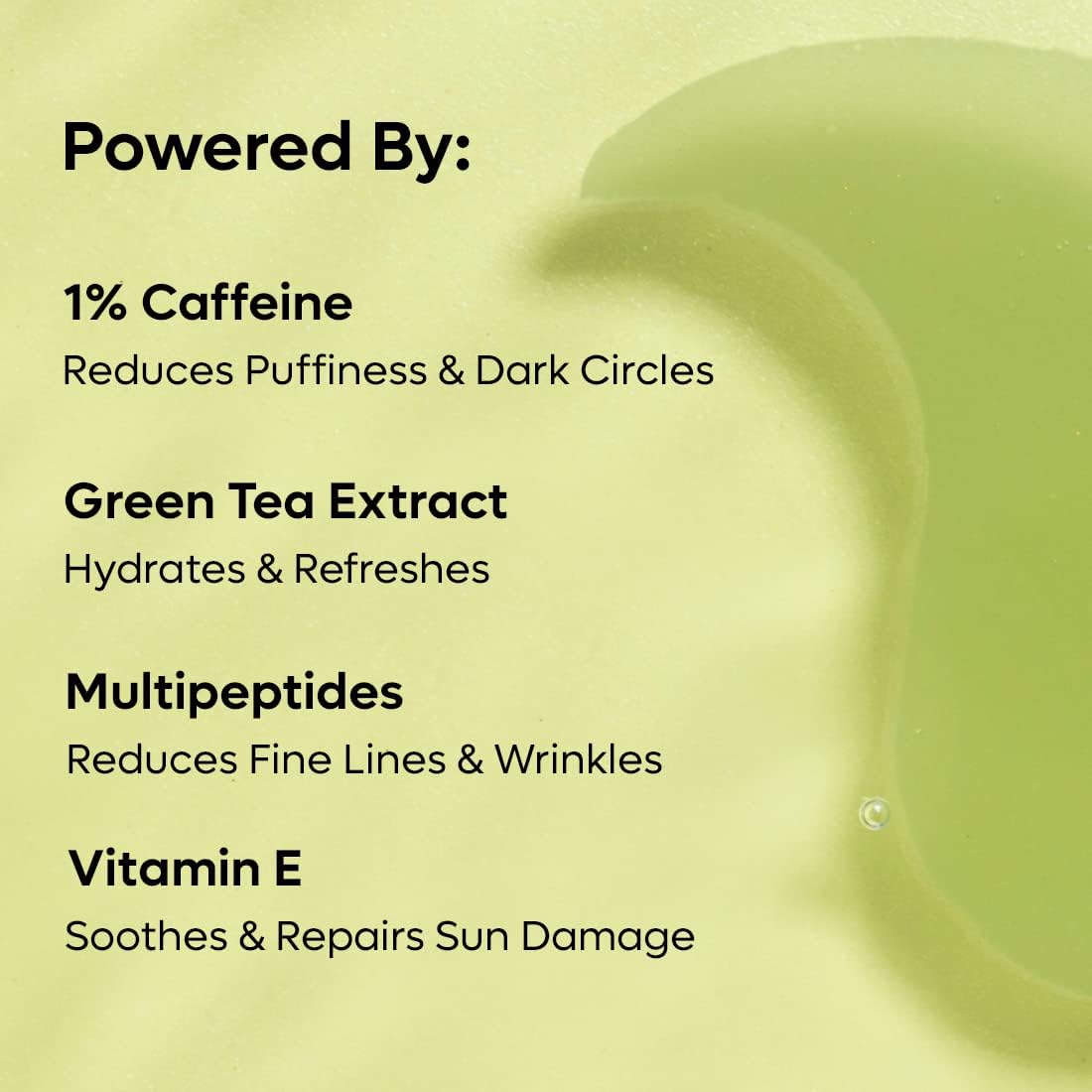 Green Tea Hydrogel Under Eye Patches for Dark Circle, Fine Lines & Wrinkles Reduction | Cooling Under Eye Patch Mask for Instant De-Puffing | 30 Pairs