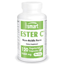 SUPERSMART Supersmart - Ester C® 9444 mg Per Serving - Ascorbic Acid: Exclusive Form That Provides Four Times More Vitamin C - Fatigue & Stress Relief - Energy Pills | Non-GMO & Gluten Free - 120 Capsules