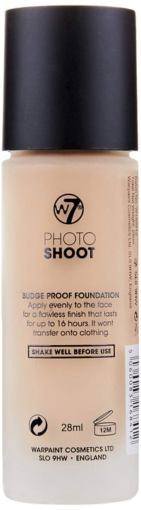 W7 Cosmetics Photoshoot Foundation, 28 ml - Buff
