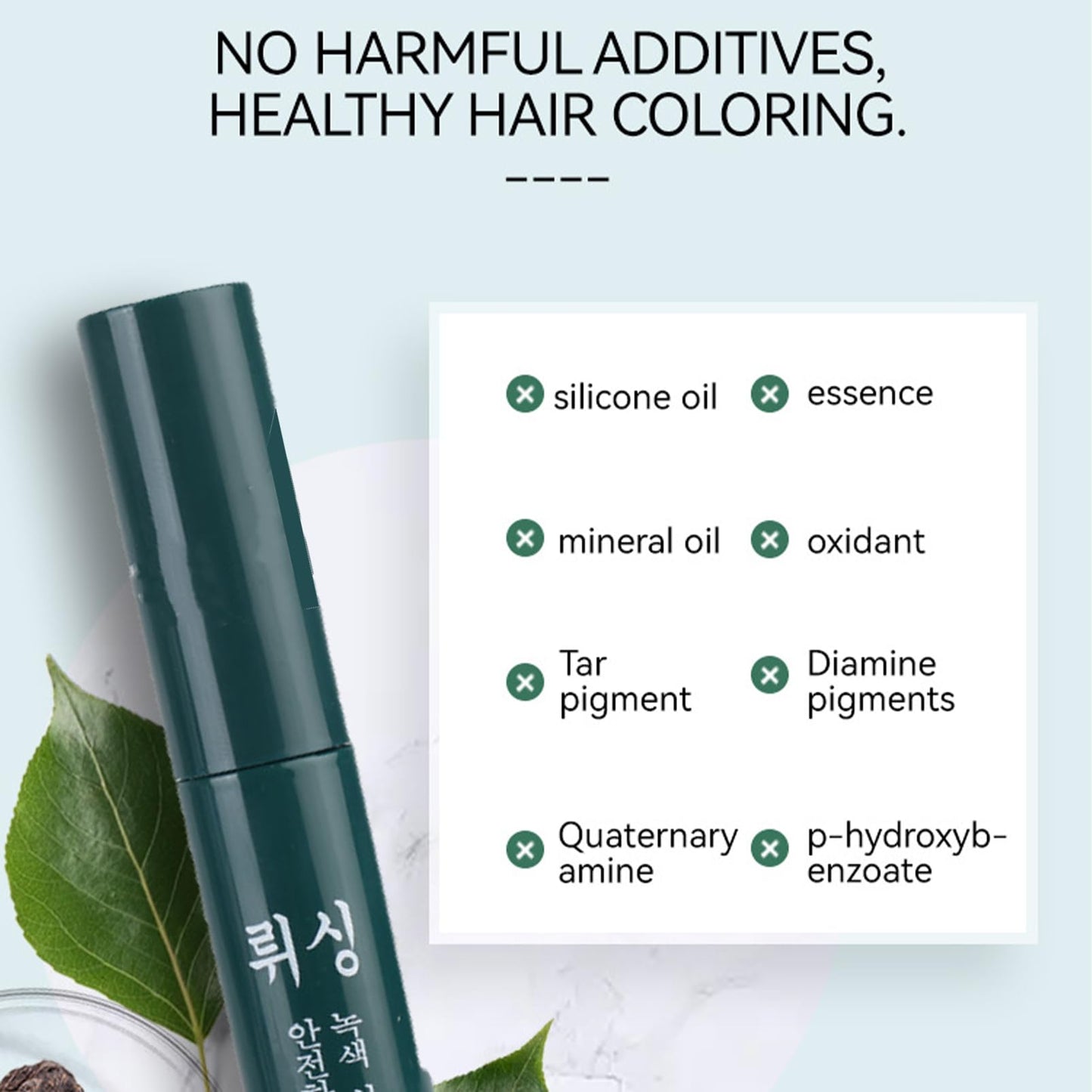 Temporary Root Touch Up Dark Brown,Quick Hair Dry Root Cover Up,Hair Mascara Stick for Grey Hair,Water-Resistant Hair Root Colour Touch Up for Women, Semi-Permanent Hair Concealer Cover Gray Stick