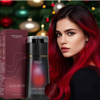 SingHao Polar Hair Dye Shampoo,Instant Herbal Coloring Shampoo,3 In 1 for Gray Hair Coverage,Hair Care Dye Shampoo,Natural Plant Hair Dye Shampoo,Semi Permanent Hair Dye,Red Brown Hair Dye,Foam Hair Dye(Red)