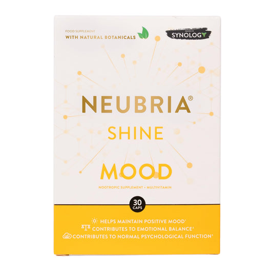 NEUBRIA Shine Mood Supplement – Multivitamin for Adults with Ashwagandha, Rhodiola, Saffron & Turmeric – Nootropic for Stress Management, Emotional Balance, Mental Clarity & Sleep - 30 Capsules