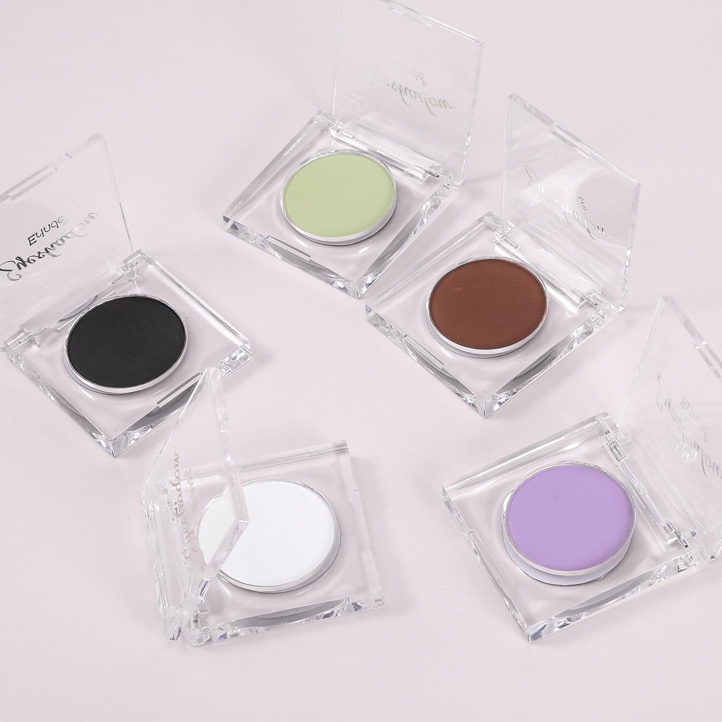 Erinde Light Green Eyeshadow, Mini Matte Eye Shadow, Pressed Powder Eye Palette, Long-Lasting Makeup, Ultra-Blendable, Pigmented Color, Vegan Formula, 05
