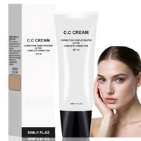 SingHao CC Cream Foundation,Full Coverage F/oundation with SPF 50,Primer Makeup,Concealer Fo/undation M/akeup,Colour Correcting Full Coverage Fou/ndation,SPF Primer,Makeup Primer for Face,Liquid Foundation