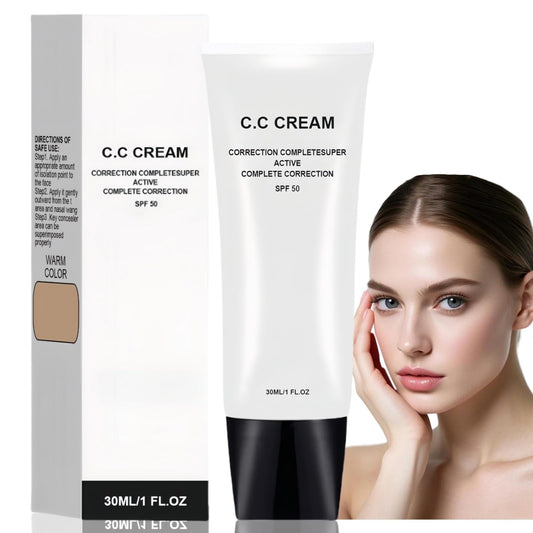 SingHao CC Cream Foundation,Full Coverage F/oundation with SPF 50,Primer Makeup,Concealer Fo/undation M/akeup,Colour Correcting Full Coverage Fou/ndation,SPF Primer,Makeup Primer for Face,Liquid Foundation