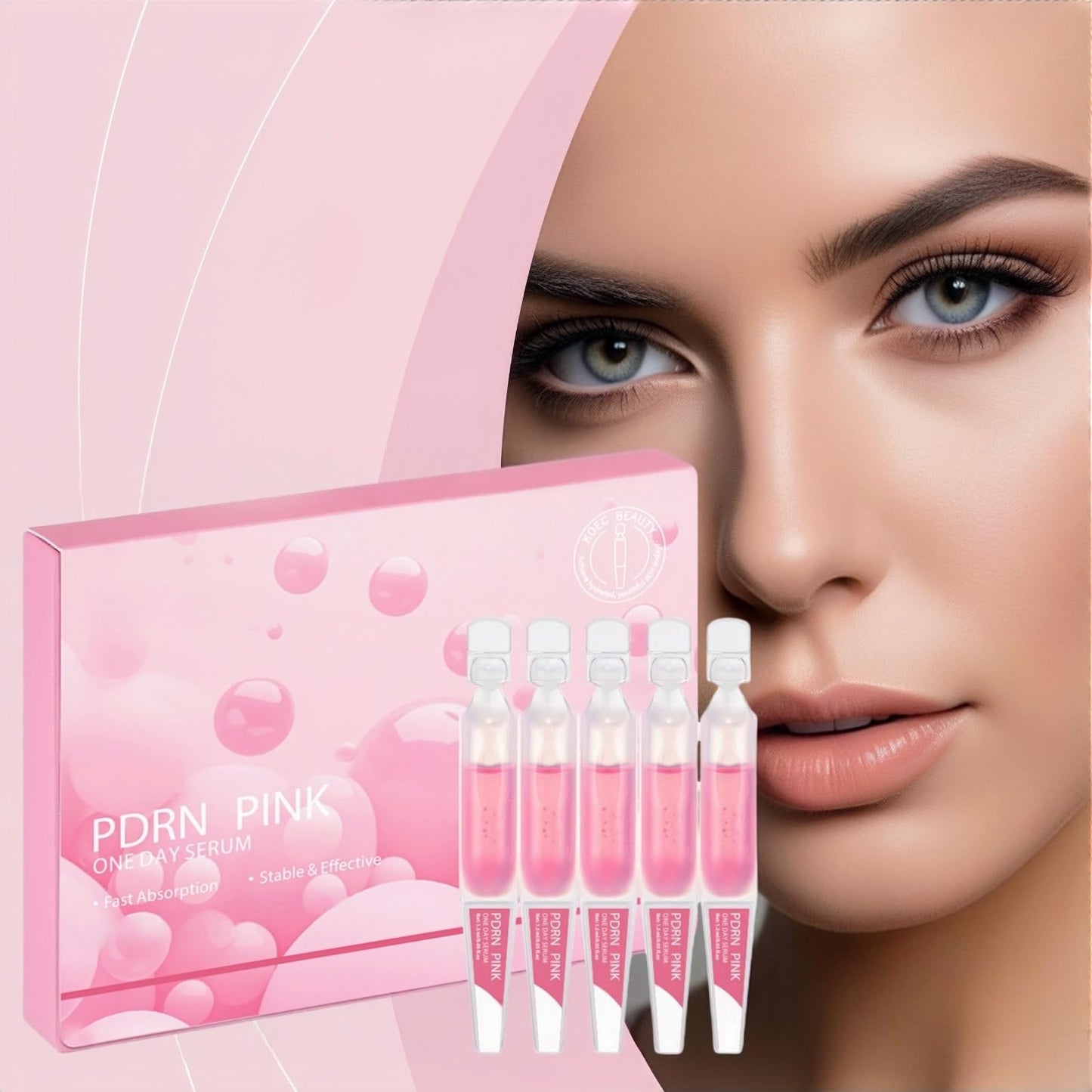 Pink Peptides Serum for Face,Pink Glow Serum,Anti-Aging Collagen Peptide S/erum,Dark Spot Correcting Glow S/erum,G/low Se/rum,Face Se/rum for Women,Moisturiser F/ace,Collagen Ser/um,F/ace Ser/um