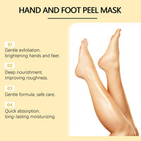 IZBEAUVO Hand And Foot Peel Mask Honey for Cracked Heels and Dry Skin Deep Moisturizing