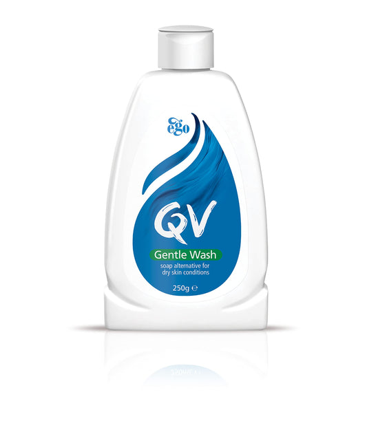 QV Gentle Wash 250g, Soap-Free, Moisturising, Low Irritant, PH Balanced, Body Wash for Eczema and Dry Skin Conditions