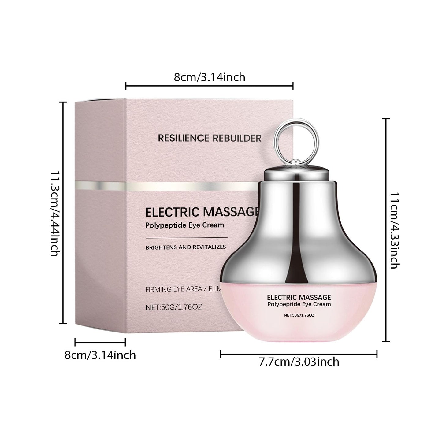 Neck-Eye Care Tightening & Revitalizing Set, Neck and Eye Care Set, AH-8 Firming Neck Cream + Electric Massage Eye Cream (2)