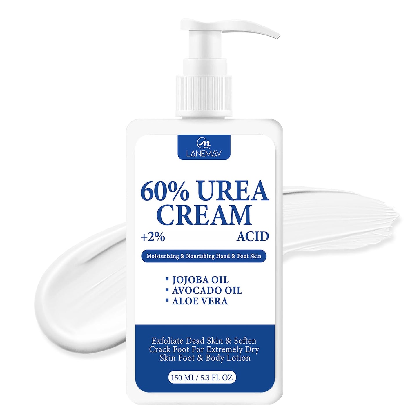 ChicNana 60% Urea Cream,Urea Foot Cream,Foot Cream for Cracked Heels and Dry Skin Athletes Foot Cream Cracked Heel Repair Cream Cracked Heel Repair Cream for Feet and Hand 150g