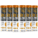 C.Defence Vitamin C 1000mg & Zinc 15mg Orange Flavour Effervescent Tablets - High Strength Tablets for a Healthy Immune System (6 Tubes)