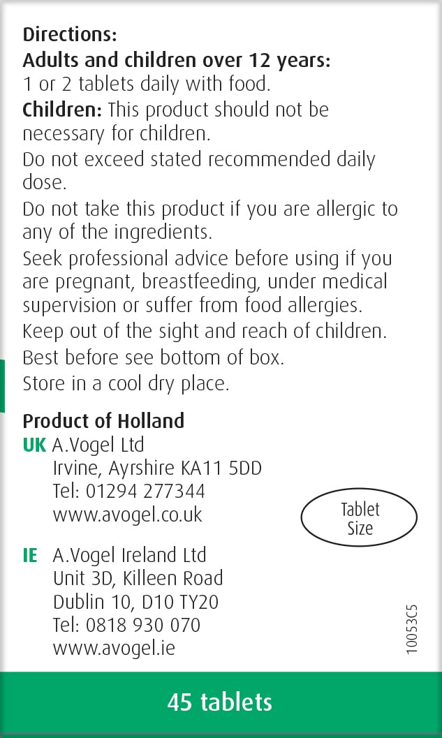 A.Vogel Vision Complex | Eye Health Supplement | Rich in Lutein, Beta-Carotene & Zeaxanthin | Contains zinc | 45 Tablets