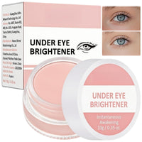 Full Coverage Under Eye Brightener & Under Eye Concealer - Long-Lasting Pink Correcting Cream for Dark Circles & Spots - All-in-One Highlighter, Foundation & Brightening Base