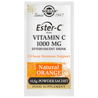 Solgar® Ester-C® Plus Effervescent - 7 x Sachets - Recharge Body and Mind - with B-Vitamins, Zinc and Magnesium - Immunity Support