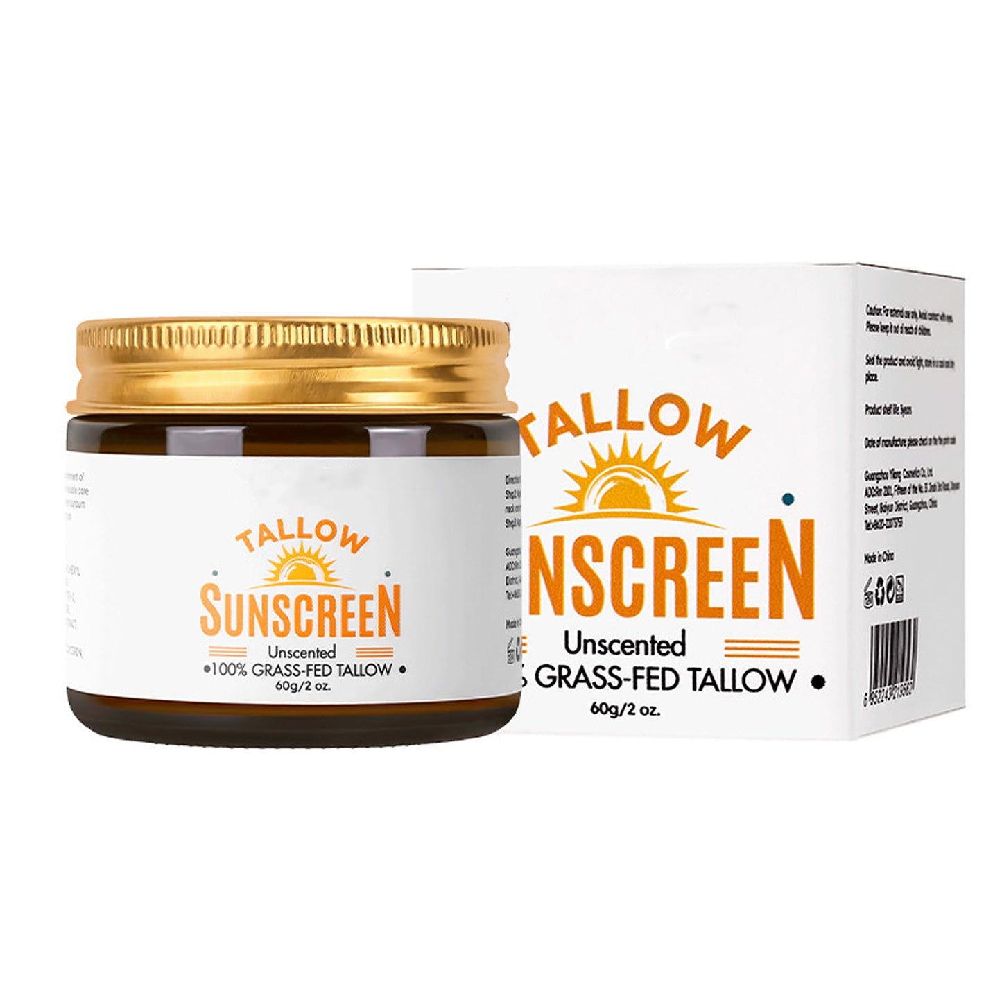 NLFOX Beef Tallow Sunscreen,Face Sun Cream