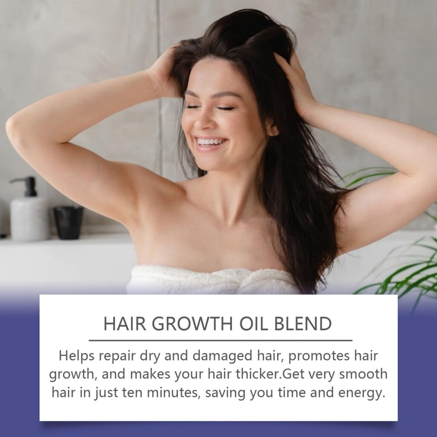 SingHao No Ba/ld Hair Growth Oil Blend,Deep Conditioning Hair Mask,Hair Mask for Hair Growth,Ha/ir Ma/sk for Dry and Damaged H/air,Natural No Bald Ha/ir Grow/th Serums,Nourishing Ha/ir Care Strengthening Oil