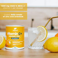 Nature's Finest by Nutrisslim Vitamin C + Selenium + Zinc | 1000mg of Vitamin C per Serving | 100% Daily Dose of Zinc | Suitable for Vegetarians and Vegans