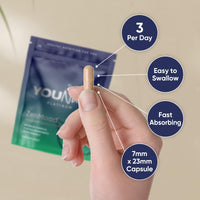 YouNutri ZenMood for Relaxation, Mental & Physical Well-Being with Lemon Balm, Magnesium Bisglycinate, L-Theanine, Chamomile and Saffron | Stress Relief & Mood Support | 1 Month Supply