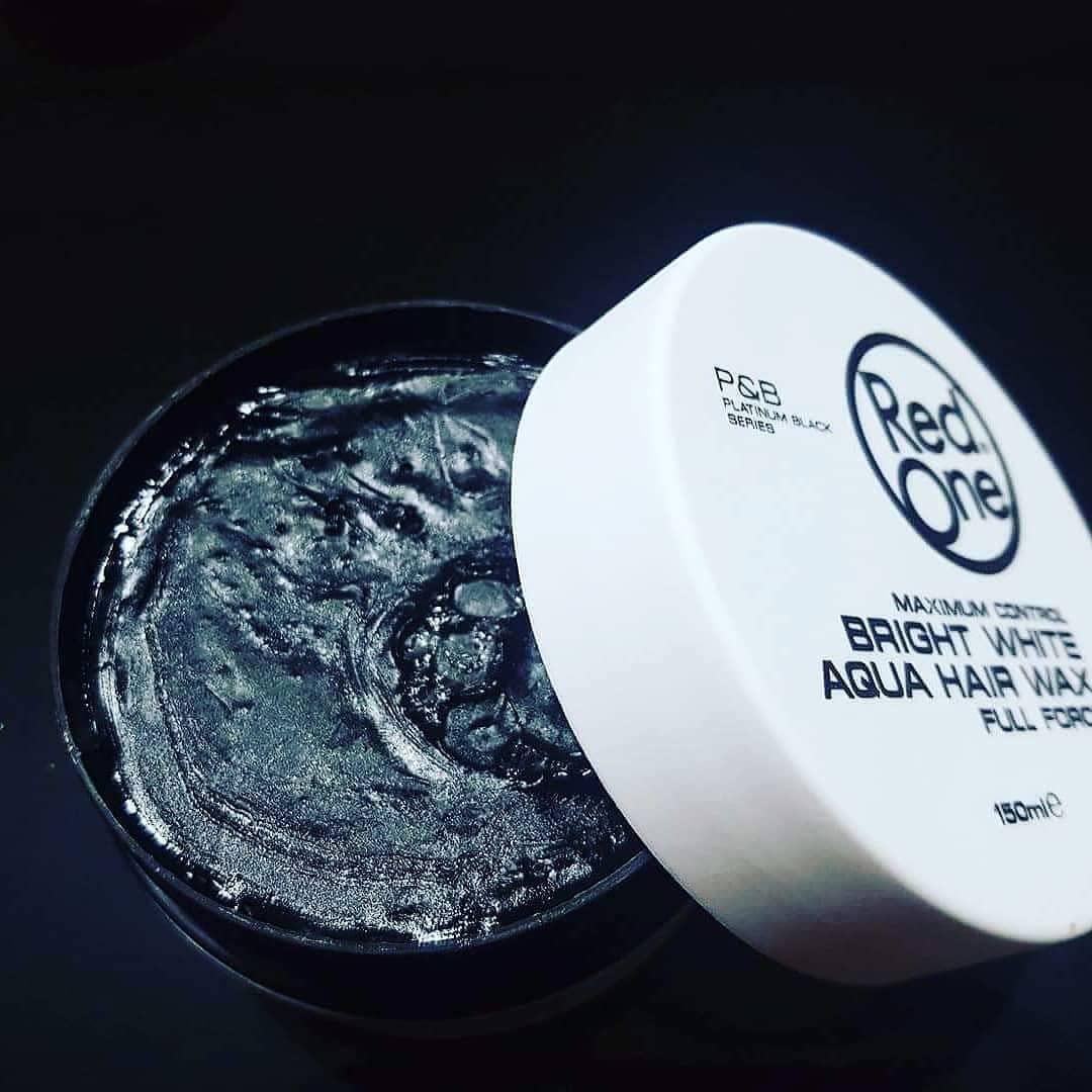 Redone RedOne Hair Styling Aqua Wax Bright White & Violetta 2x 150 ml | Edge Control | Ultra Hold | Gel Wax | Men & Women Hair Wax | Lime & Peach Scent | Maximum Control