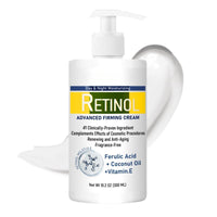 Cureluxe Retinol Firming Body Lotion,with Aloe Vera & Vitamin E,Gentle Moisturiser for Dry Skin, Anti-Aging Body Lotion for Crepey Skin, Coconut Oil Enriched Skin Care for Women & Men