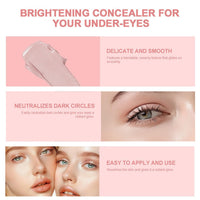 NLFOX Under Eye Brightener Concealer - Colour Corrector for Dark Circles, Spots & Blemishes - Instant Anti Age Eraser Eye Concealer & Primer, Smooth, Instant Results