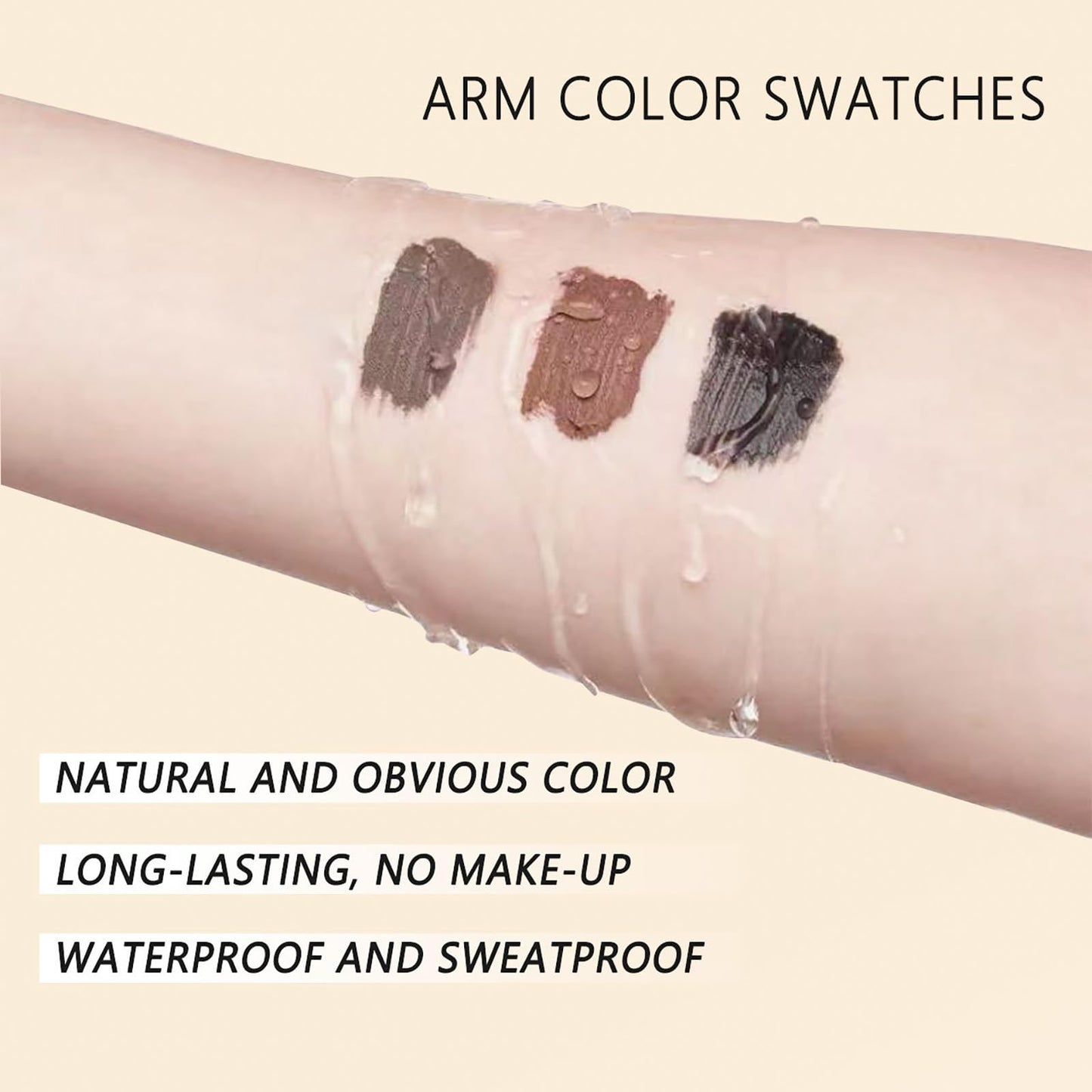 NatrLuxe Black Eyebrow & Eyelash Tint Kit – Long-Lasting 8-Week Color, Waterproof & Smudge-Proof. Mild Formula For Sensitive Skin. Instant Full Brows & Luscious Lashes. Easy Application, 14ml