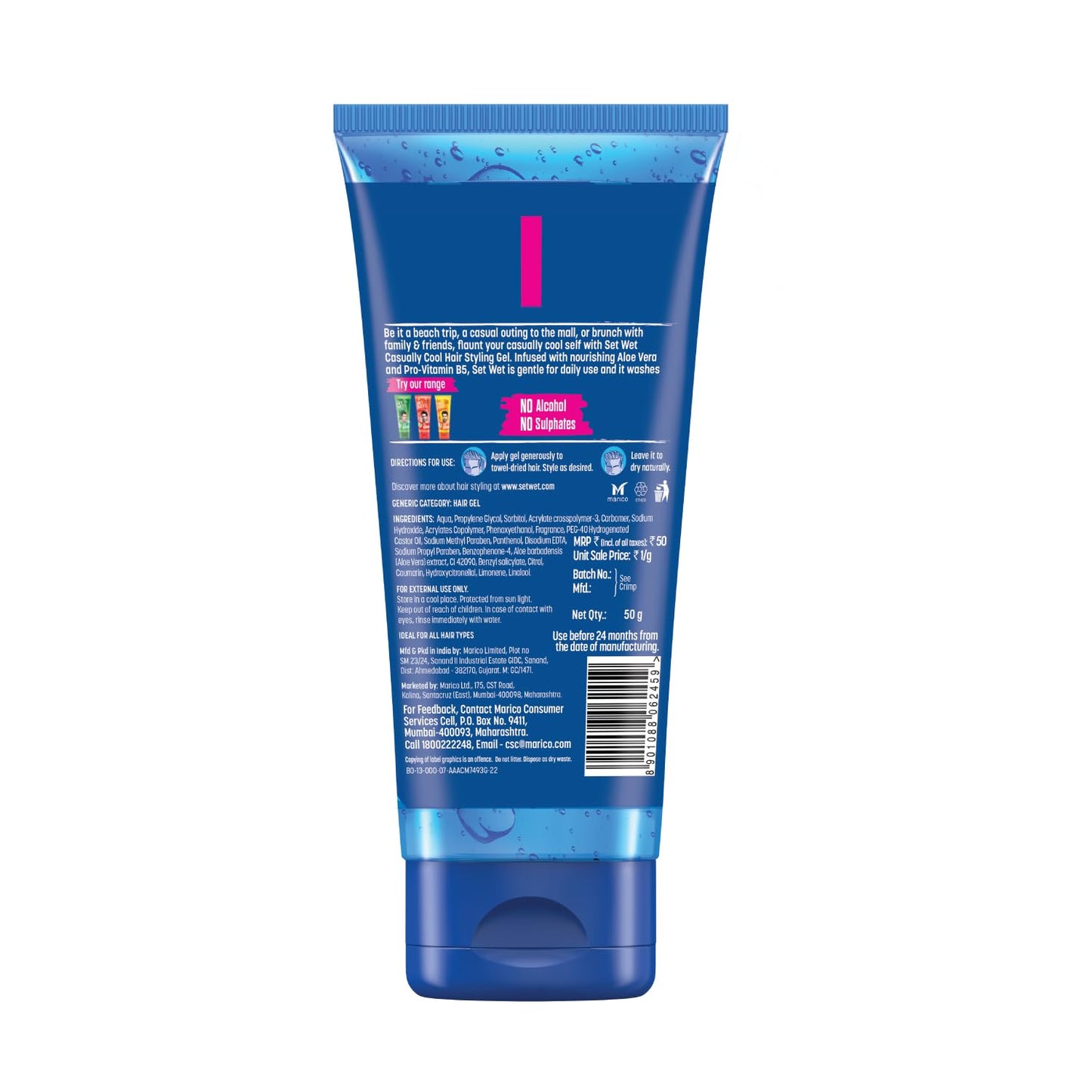 Set Wet Style Hair Gel Cool Hold 50ml