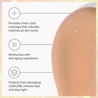 MINSHZEE Tinted Moisturizer With SPF 46 Anti-Aging Face - Tinted Sunscreen For Face Universal Against UV For Women