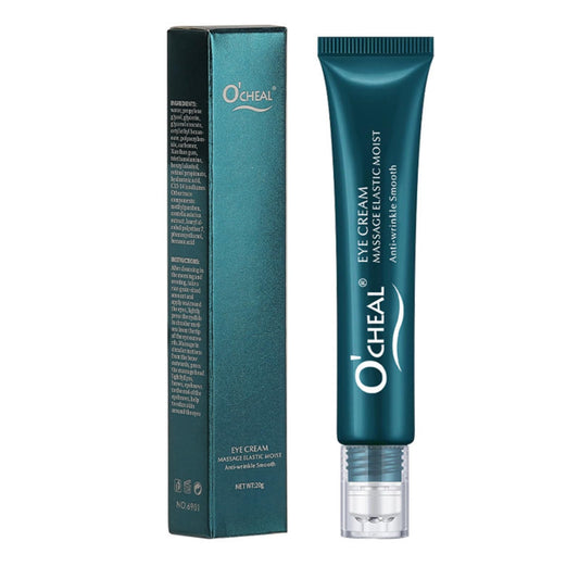 Mens Eye Cream for Dark Circles and Puffy Eyes Eye Massage Roller, Anti Aging Under Eye Cream, Eye Tightener Serum, Anti Wrinkle Reduce Fine Lines, Brightening Moisturizing Eye Repair Cream