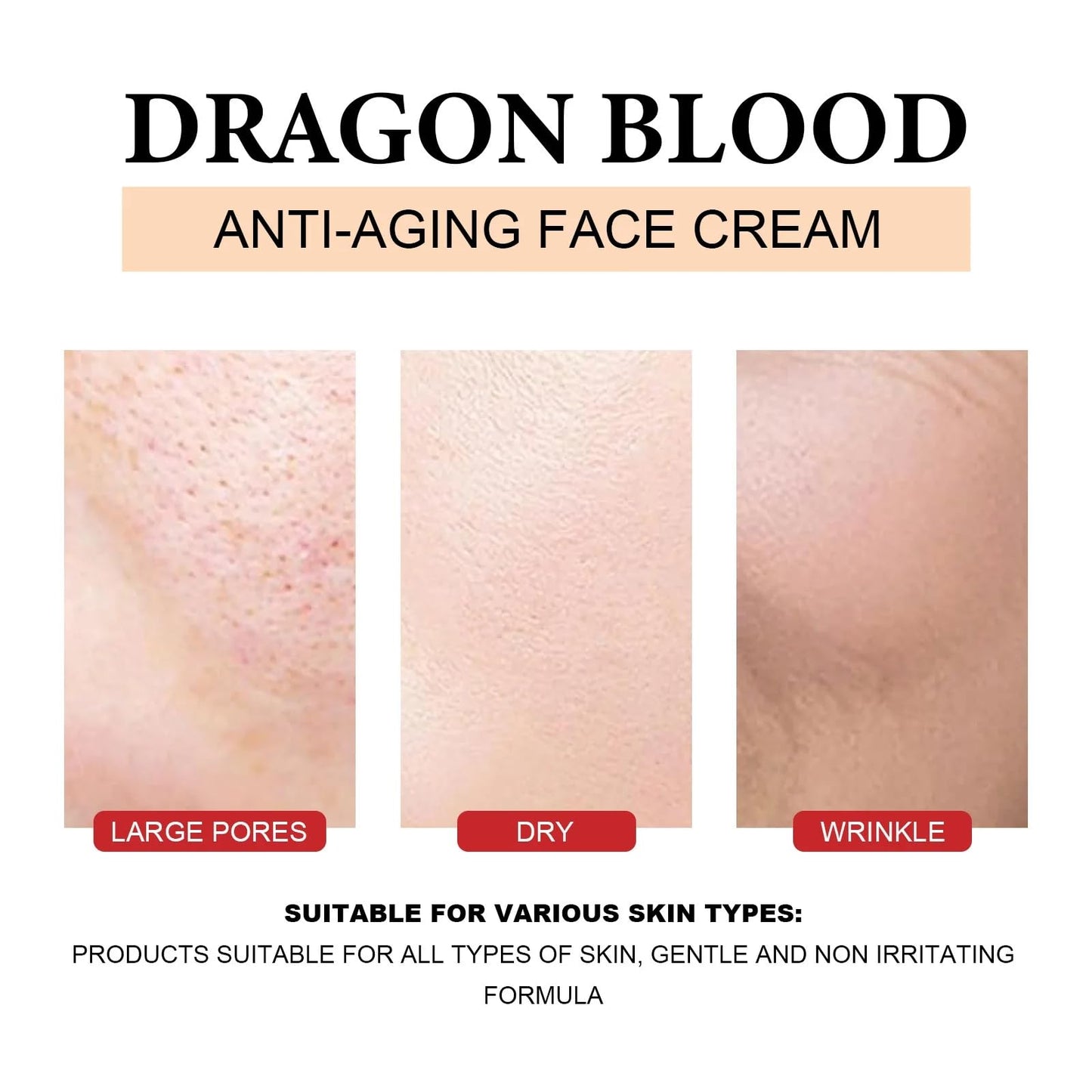 Dragons Blood Easy Cream, Retinol Placenta Dragon Blood Cream, Skincare Face Repairs Skin Firm Anti-wrinkle Cream, Moisturizer Nourishing Rejuvenating Cream