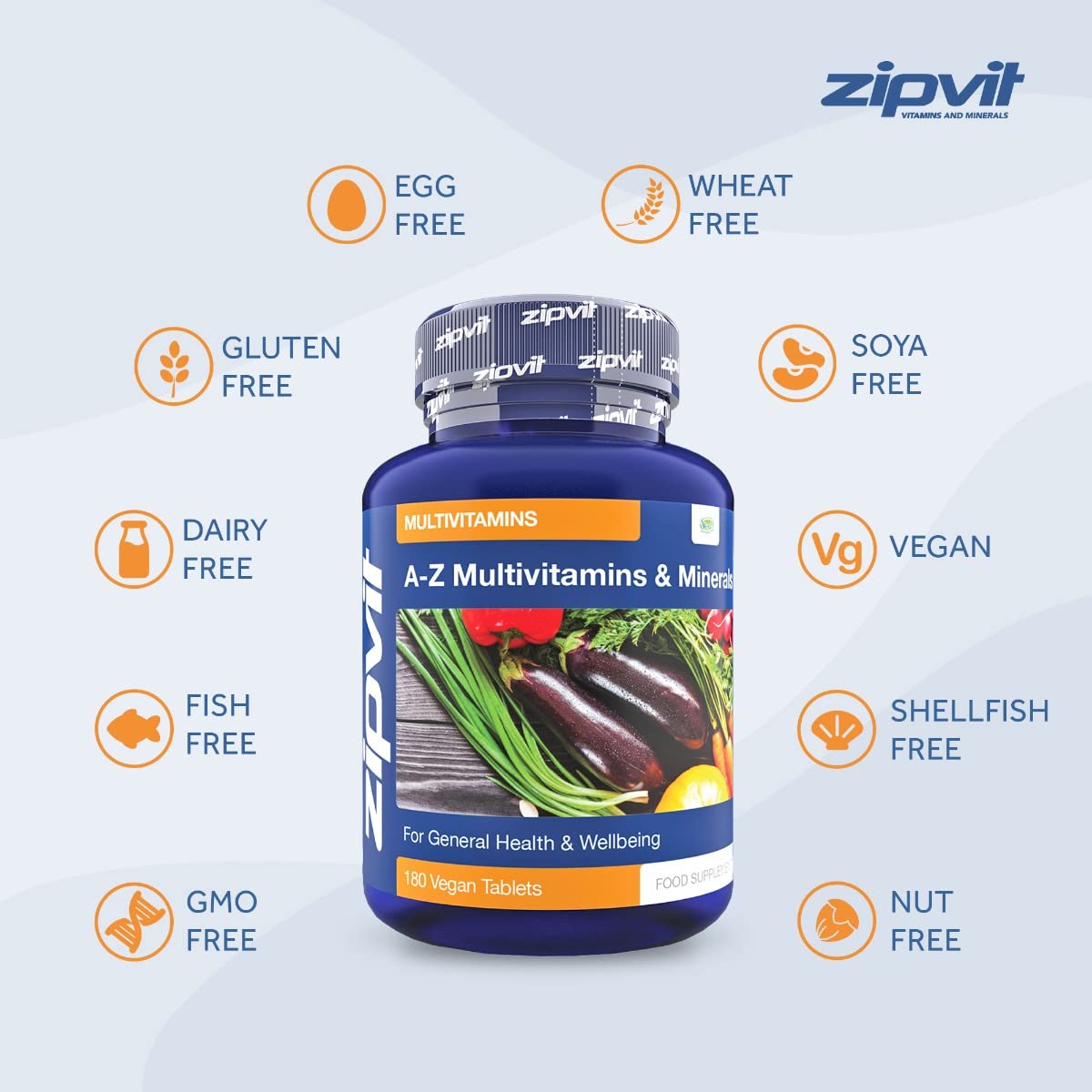 Multivitamin Tablets - Vegan Multivitamin for Women & Men - 180 Tablets - 6 Months Supply - with 25 Essential Active Vitamins & Minerals. Supports Bone Health and Your Immune System. UK Supplier