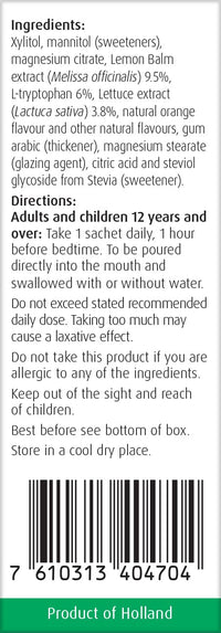 A.Vogel Sleep Well Dissolvable Granules | Sleep Supplement | Pour Directly into Mouth | Natural Orange Flavour | Extracts of Lemon Balm & Lettuce & Magnesium
