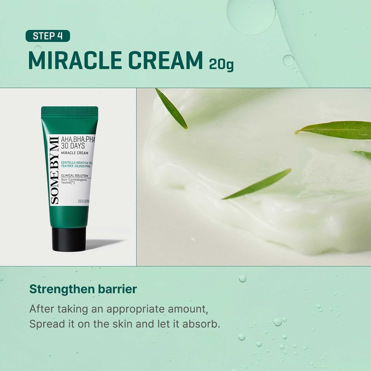SOME BY MI AHA.BHA.PHA 30 Days Miracle AC SOS Kit, 4 Pcs, Toner 30ml, Serum 10ml, Cream 20g, Acne Foam 30ml
