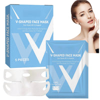 AINxtolm 5PCS Bloskin Lift Mask,Bloskin Double-Chin Mask,Face Lifting Mask,V-Line Face Mask,Nourishing Firming Face Tape,Double-Chin Reducer Lift Mask,Chin Strap for Double-Chin,Lifting Chin Mask Skincare
