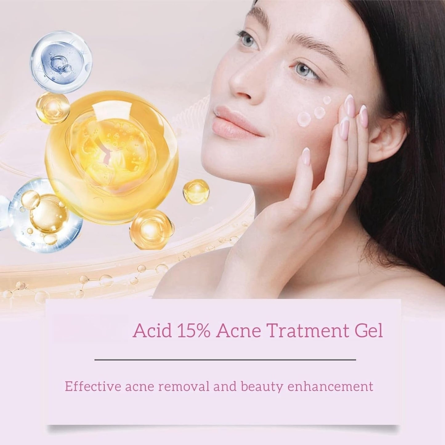 SingHao Aze-laic Acid 15% Acne Tratment Gel,15% Acid Acne Treatment Gel for Face,Azel-aic Acid Cream for Face,Acid Facial Serum,Aze-laic Ac/id Serum Cream with Niacinamide & Vitamin C,Anti Acne G/el for Spot
