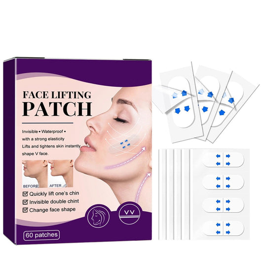 60pcs Invisible Face Lift Tape - Waterproof and Instant Makeup Tool for Wrinkles, Anti-Wrinkle Patches for an Instant Face Lift