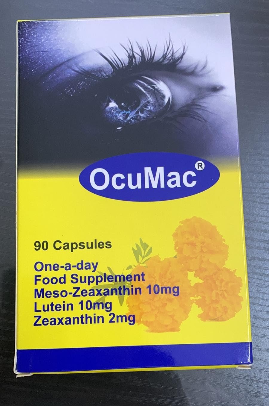 Generic OcuMac Eye Supplement Capsules with Meso-Zeaxanthin/Lutein and Zeaxanthin - Pack of 90 Capsules | Once A Day Eye Health Capsules Food Suppliment Soft Gel Capsules