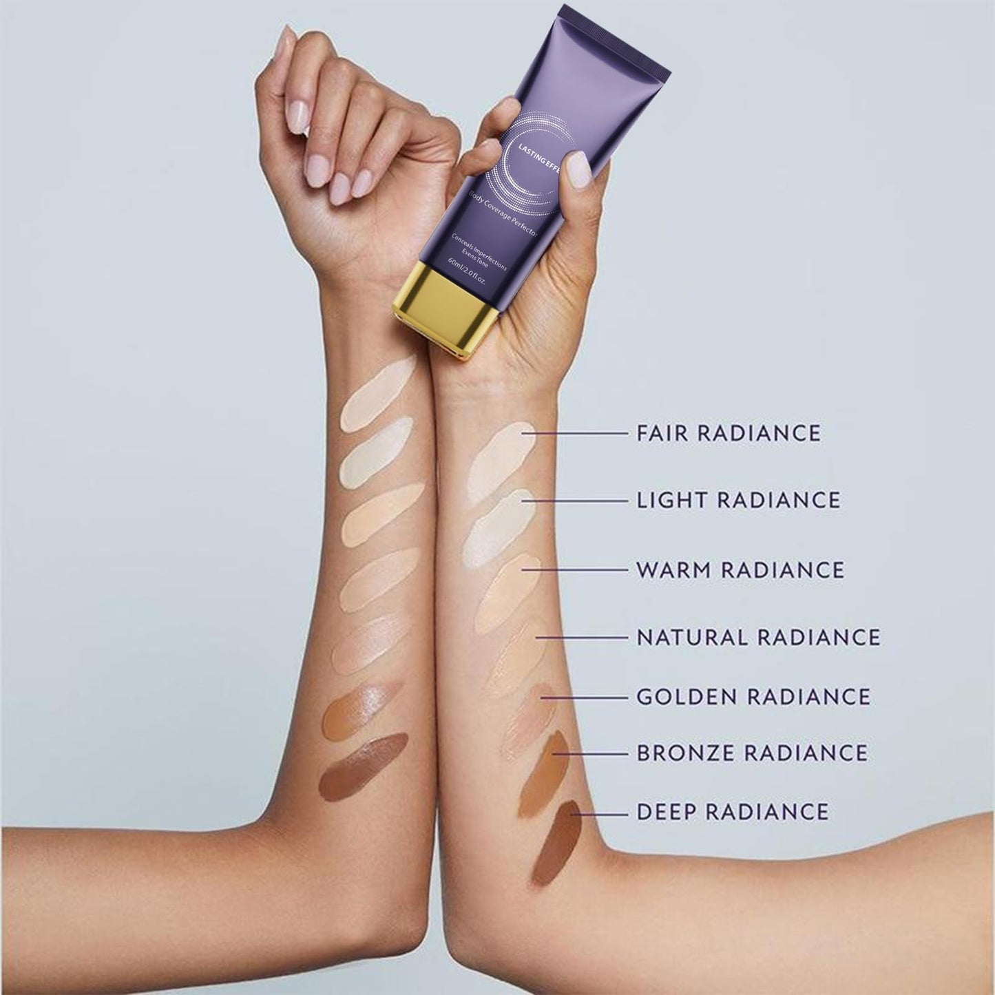 Beauty Body Coverage Perfector, All Over Complexion Perfector – Waterproof Leg & Body Makeup - Tattoo Cover Up Makeup, Full Coverage Foundation Lightweight & Long-Lasting For Flawless Skin