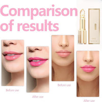 Fankayi Transfer-Proof Color Changing Lipstick with Gold Foil,Transparente Transferproof Gold Crystal Color Changing Lip Stick,24h Long-Lasting Hydration & Glossy Shine Lip Gloss,Colour Changing Lipstick