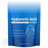 Guegine Hyaluronic Acid Powder for Face, Hyaluronic Acid Powder Organic, Low Molecular Weight, Water-Soluble Moisturizing Ingredients, Deep Hydration, Moisturizing the Skin