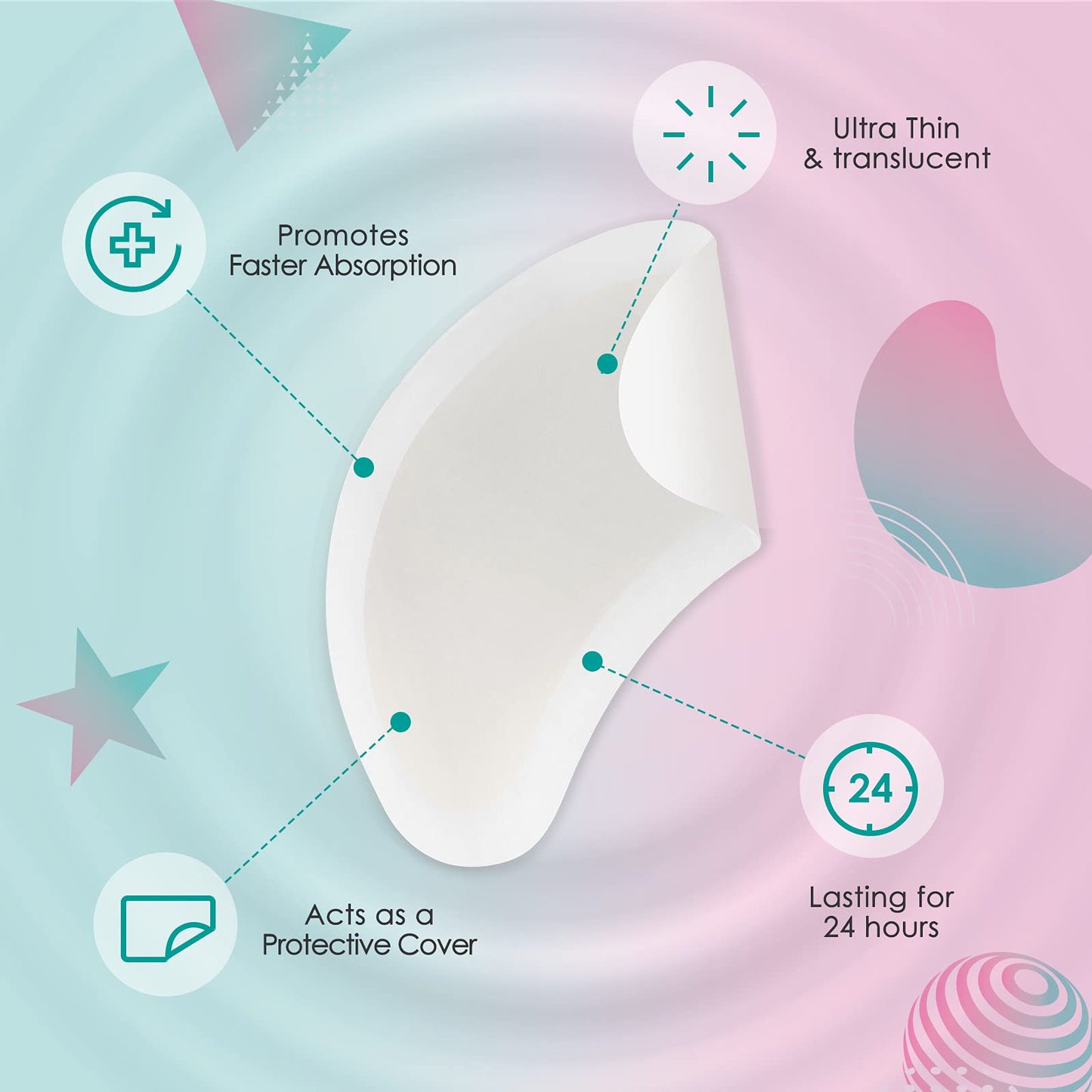 AUSLKA Blemish Patches for Chin & Cheeks -18 Patches, Hydrocolloid Patch - Blemish Patches - Zit Stickers - face Spot Dots - Zit Breakouts