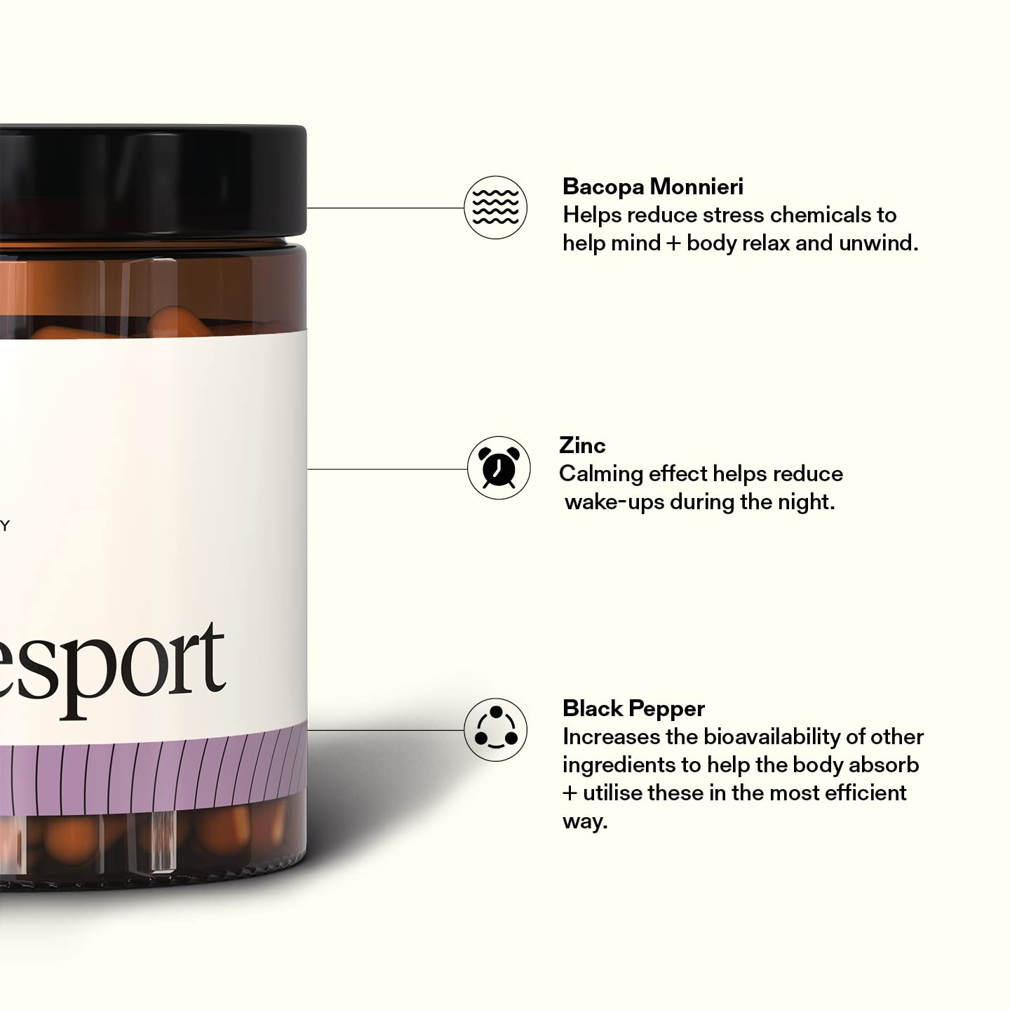 Puresport Unwind Deep Sleep Nootropic Sleep Supplement | 60 Capsules | Ashwagandha, Montmorency Cherry & L-Theanine | Relax & Unwind