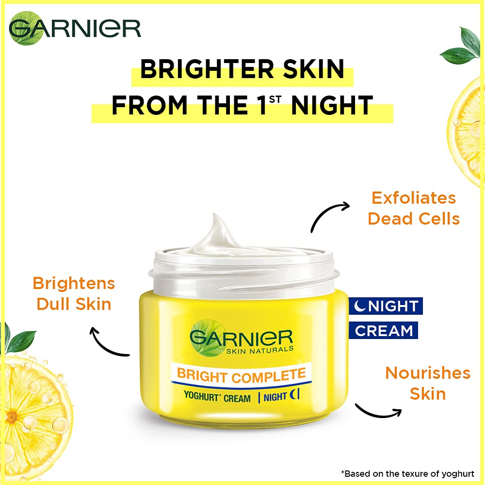 Garnier Skin Naturals Light Complete White Speed Yoghurt Night Cream, 40g