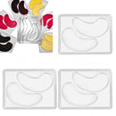 12Pcs DIY Eye Mask Mold,Under Eye Patches Molds Safe Healthy Natural Reusable Transparent Eye Mask Patch Tray,Professional Eye Mask Making Tools